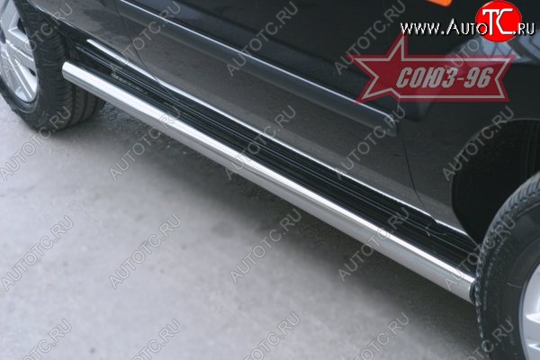 11 969 р. Защита порогов Souz-96 (d60) Ford Fusion 1 хэтчбэк дорестайлинг (2002-2005)  с доставкой в г. Майкоп