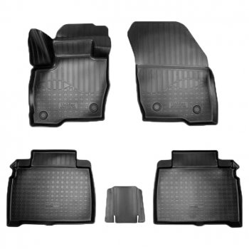 Коврики салонные Noplast (3D) Ford Galaxy  CK,CD390 (2014-2019) дорестайлинг (Черные)
