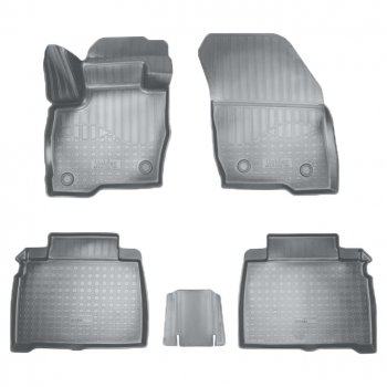 Коврики салонные Noplast (3D) Ford Galaxy  CK,CD390 (2014-2019) дорестайлинг (Серые)
