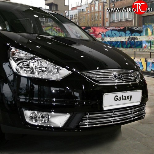 3 914 р. Декоративная вставка решетки радиатора Novline Ford Galaxy 2 дорестайлинг (2006-2010)  с доставкой в г. Майкоп