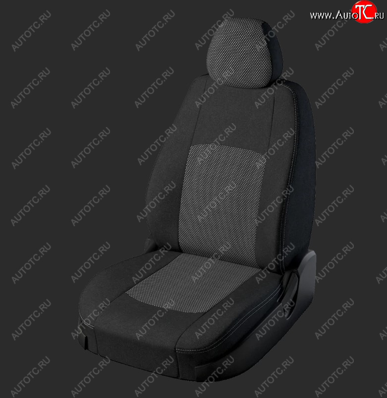 4 499 р. Чехлы для сидений Lord Autofashion Турин (жаккард, спинка и сиденье 60/40, 3 Г-образных подголовника) Ford Kuga 2 рестайлинг (2016-2019) (Черный, вставка Тома Серый)  с доставкой в г. Майкоп