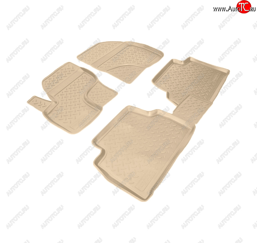 3 069 р. Коврики салона Norplast Unidec  Ford Kuga  1 (2008-2013) (Цвет: бежевый)  с доставкой в г. Майкоп