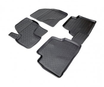 Комплект салонных ковриков Norplast Unidec Ford Kuga  1 (2008-2013) (Цвет: черный)