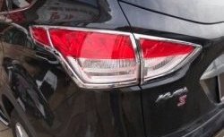 4 749 р. Накладки на фонари СТ Ford Kuga 2 дорестайлинг (2013-2016) (Неокрашенные)  с доставкой в г. Майкоп. Увеличить фотографию 2
