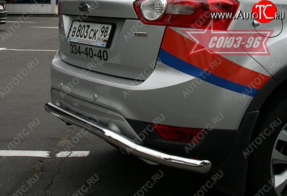 11 114 р. Защита заднего бампера Souz-96 (d60) Ford Kuga 1 (2008-2013)  с доставкой в г. Майкоп