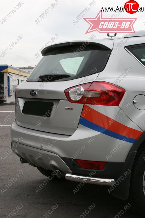 7 649 р. ЗЗащита заднего бампера Souz-96 (d60 mm) Ford Kuga 1 (2008-2013)  с доставкой в г. Майкоп