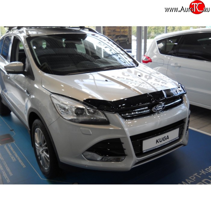 3 299 р. Дефлектор капота NovLine Ford Kuga 2 дорестайлинг (2013-2016)  с доставкой в г. Майкоп