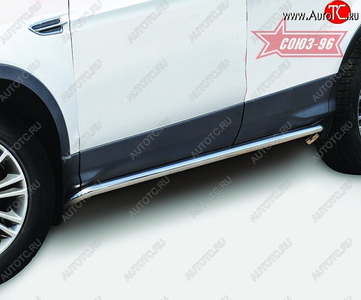 13 409 р. Защита порогов Souz-96 (d42) Ford Kuga 2 дорестайлинг (2013-2016)  с доставкой в г. Майкоп
