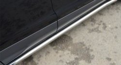 69 999 р. Защита порогов из круглой трубы диаметром 63 мм Russtal Ford Kuga 2 дорестайлинг (2013-2016) (Защита порогов с со скосами на торцах (вариант 1))  с доставкой в г. Майкоп. Увеличить фотографию 10