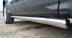 69 999 р. Защита порогов из круглой трубы диаметром 63 мм Russtal Ford Kuga 2 дорестайлинг (2013-2016) (Защита порогов с со скосами на торцах (вариант 1))  с доставкой в г. Майкоп. Увеличить фотографию 11