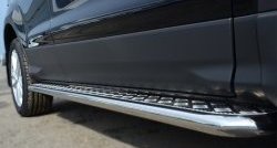 24 649 р. Широкая защита порогов SLITKOFF Ford Kuga 2 дорестайлинг (2013-2016)  с доставкой в г. Майкоп. Увеличить фотографию 2