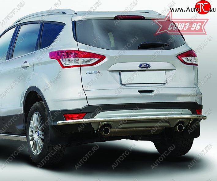 14 264 р. Защита заднего бампера Souz-96 (d42) Long Ford Kuga 2 дорестайлинг (2013-2016)  с доставкой в г. Майкоп