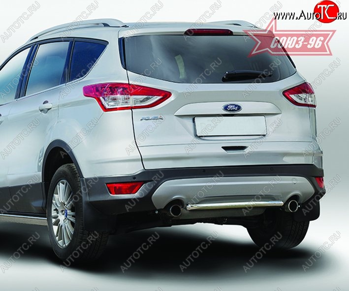 12 914 р. Защита заднего бампера Souz-96 (d42) Ford Kuga 2 дорестайлинг (2013-2016)  с доставкой в г. Майкоп