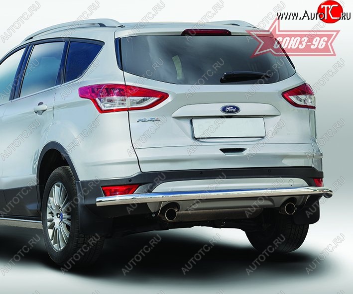 15 029 р. Защита заднего бампера Souz-96 Long (d60) Ford Kuga 2 дорестайлинг (2013-2016)  с доставкой в г. Майкоп