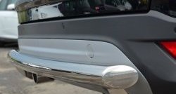 13 449 р. Одинарная защита заднего бампера из трубы диаметром 63 мм SLITKOFF Ford Kuga 2 дорестайлинг (2013-2016)  с доставкой в г. Майкоп. Увеличить фотографию 3