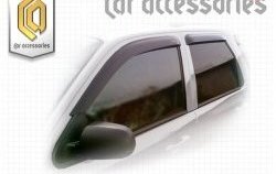 Дефлектора окон CA-Plastiс Ford Maverick TM1 рестайлинг, 5 дв. (2004-2007) (Classic полупрозрачный, Без хром.молдинга)