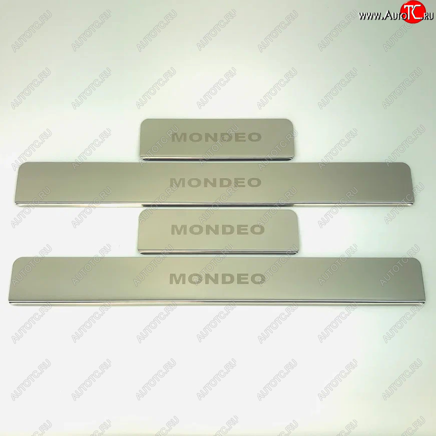 2 179 р. Накладки порожков салона INOX Ford Mondeo MK5,CD391 рестайлинг универсал (2018-2020) (Нержавеющая сталь)  с доставкой в г. Майкоп