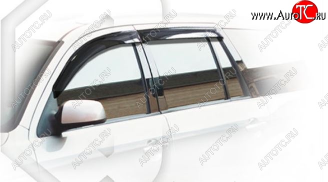 1 899 р. Дефлектора окон CA-Plastiс Ford Mondeo Mk3,BWY дорестайлинг, универсал (2000-2003) (Classic полупрозрачный, Без хром молдингов)  с доставкой в г. Майкоп