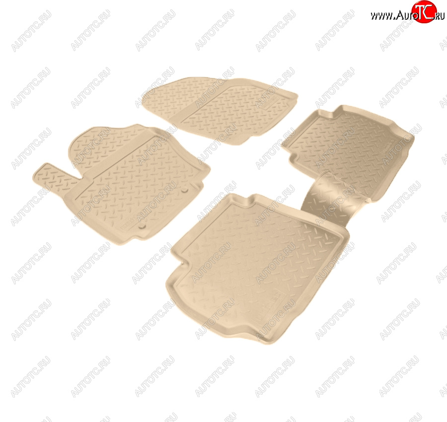 3 069 р. Коврики салона Norplast Unidec  Ford Mondeo (2007-2014) Mk4,BD дорестайлинг, седан, Mk4,DG дорестайлинг, универсал, Mk4,BD рестайлинг, седан, Mk4,DG рестайлинг, универсал (Цвет: бежевый)  с доставкой в г. Майкоп