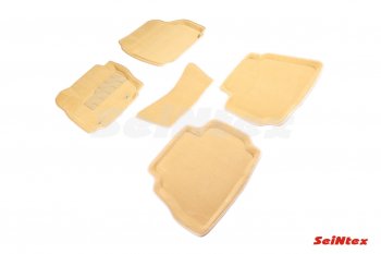 Комплект ковриков в салон Seintex (3D) Ford Mondeo Mk4,BD дорестайлинг, седан (2007-2010) (Бежевый)