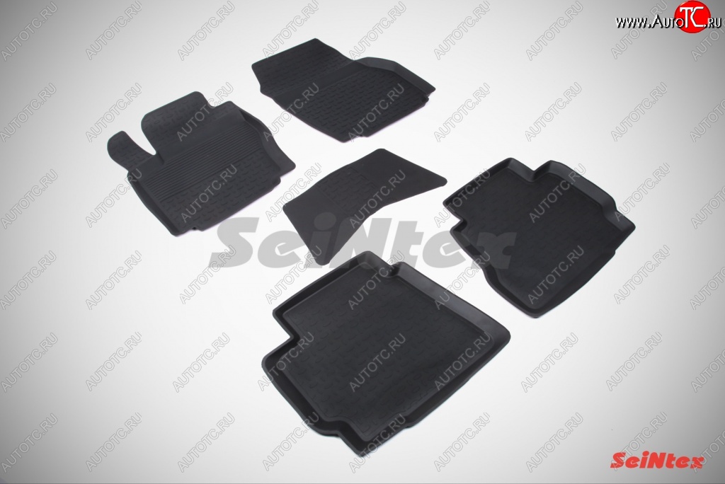 3 099 р. Износостойкие коврики в салон с высоким бортом SeiNtex Premium 4 шт. (резина) Ford Mondeo Mk4,BD рестайлинг, седан (2010-2014)  с доставкой в г. Майкоп
