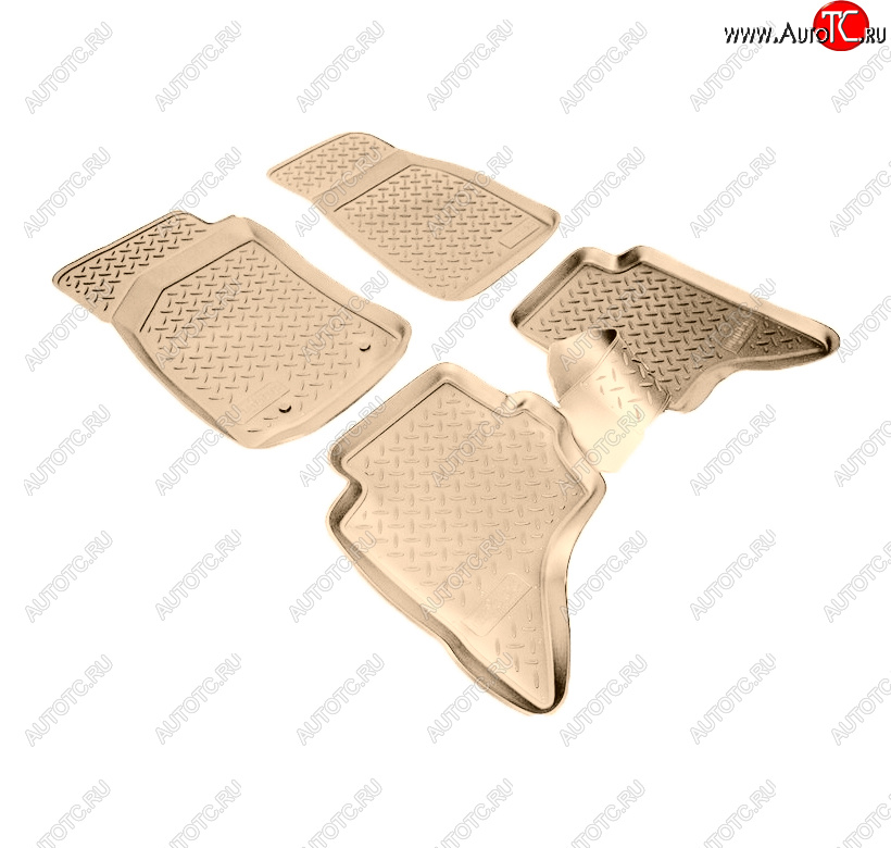 3 199 р. Коврики салона Norplast Unidec  Ford Ranger (2006-2011), Mazda BT-50 (2006-2011) (Цвет: бежевый)  с доставкой в г. Майкоп