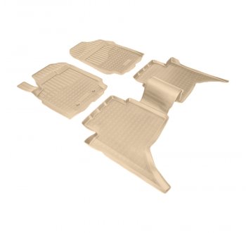 Коврики салона Norplast Unidec Ford Ranger  DoubleCab (2011-2021) дорестайлинг, рестайлинг (Цвет: бежевый)