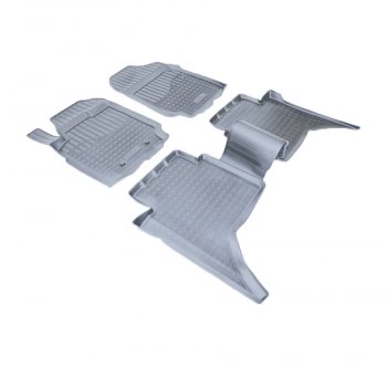 Коврики салона Norplast Unidec Ford Ranger  DoubleCab (2011-2021) дорестайлинг, рестайлинг (Цвет: серый)