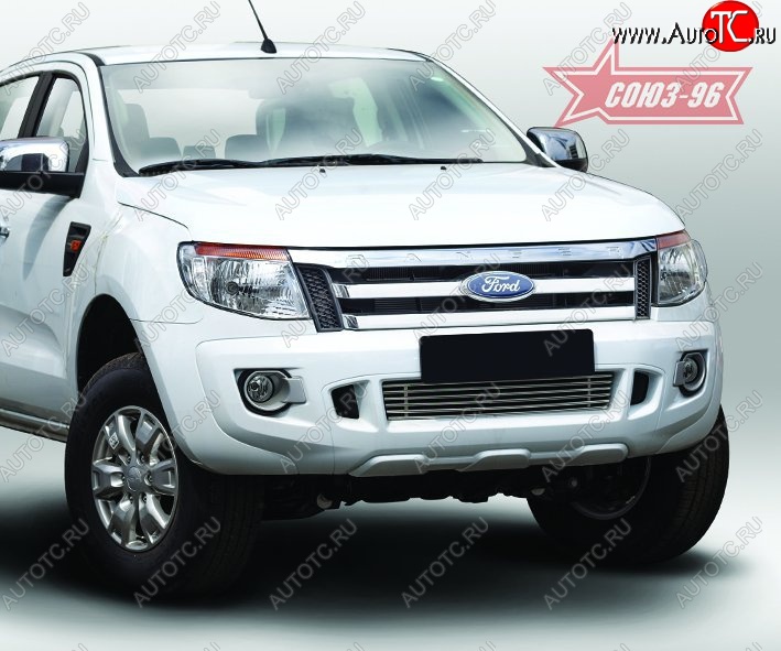 5 624 р. Декоративный элемент воздухозаборника Souz-96 (d10) Ford Ranger DoubleCab дорестайлинг (2011-2016)  с доставкой в г. Майкоп