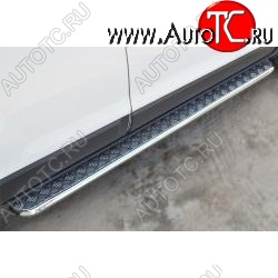 35 549 р. Широкая защита порогов с трубой диаметром 42 мм SLITKOFF v3 Ford Ranger DoubleCab дорестайлинг (2011-2016)  с доставкой в г. Майкоп