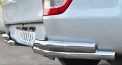 24 999 р. Защита заднего бампера (2 трубы Ø63 мм уголки, нержавейка) SLITKOFF  Ford Ranger ( DoubleCab,  RapCab) (2011-2016) дорестайлинг  с доставкой в г. Майкоп. Увеличить фотографию 2
