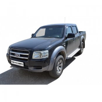 Порожки для ног Бумер (алюминий) Ford Ranger дорестайлинг (2006-2009)