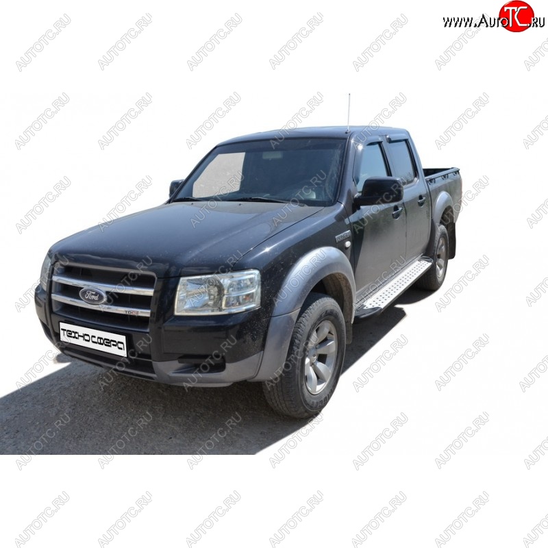 31 999 р. Порожки для ног Бумер (алюминий) Ford Ranger рестайлинг (2009-2011)  с доставкой в г. Майкоп