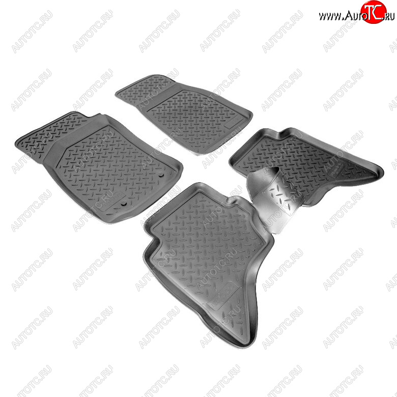 2 479 р. Коврики салонные Norplast Unidec  Ford Ranger (2006-2011), Mazda BT-50 (2006-2011) (Цвет: черный)  с доставкой в г. Майкоп