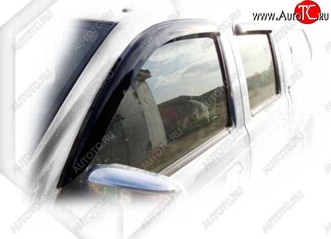 2 079 р. Дефлектора окон CA-Plastiс Ford Ranger рестайлинг (2003-2007) (Classic полупрозрачный, Без хром.молдинга)  с доставкой в г. Майкоп