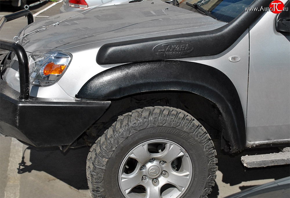 19 399 р. Накладки на колёсные арки RA (комплект) Ford Ranger дорестайлинг (2006-2009) (Поверхность: шагрень)  с доставкой в г. Майкоп