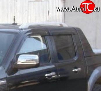999 р. Комплект дефлекторов окон (ветровиков) 4 шт. (рестайлинг) Russtal Ford Ranger дорестайлинг (2006-2009)  с доставкой в г. Майкоп