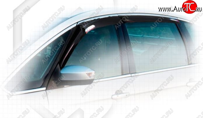 2 079 р. Дефлектора окон CA-Plastic  Ford S-Max  1 (2010-2015) рестайлинг (Classic полупрозрачный)  с доставкой в г. Майкоп