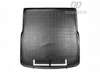 Коврик багажника Norplast Unidec Ford S-Max  1 (2006-2015) дорестайлинг, рестайлинг (Черный, с погрузочным ковриком (фартуком))
