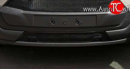 4 229 р. Сетка на бампер Novline Ford Tourneo Custom дорестайлинг (2012-2018)  с доставкой в г. Майкоп