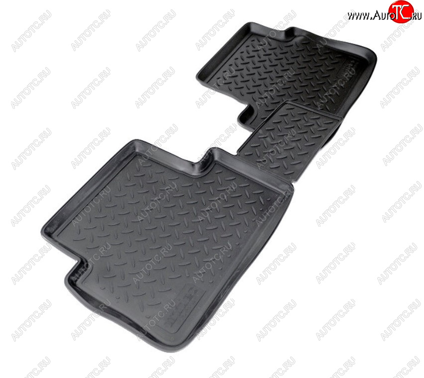 1 159 р. Комплект салонных ковриков Norplast Unidec (задние) Ford Tourneo Connect (2009-2013) (Цвет: черный)  с доставкой в г. Майкоп