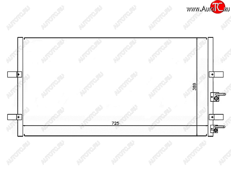 3 999 р. Радиатор кондиционера SAT Ford Transit цельнометаллический фургон (2006-2014)  с доставкой в г. Майкоп