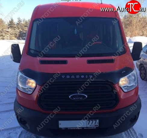 999 р. Дефлектор капота Russtal (вариант Б) Ford Transit цельнометаллический фургон (2014-2022)  с доставкой в г. Майкоп