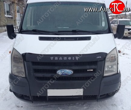999 р. Дефлектор капота (рестайлинг) Russtal (короткий) Ford Transit цельнометаллический фургон (2006-2014)  с доставкой в г. Майкоп