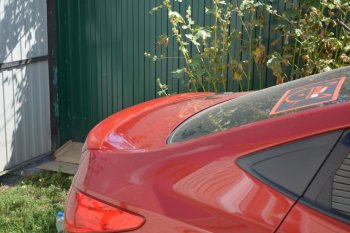 3 299 р. Лип спойлер Sport Hyundai Solaris RBr седан рестайлинг (2014-2017) (Неокрашенный)  с доставкой в г. Майкоп. Увеличить фотографию 7