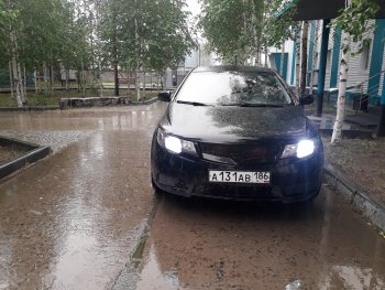 4 199 р. Решётка радиатора (Forte) RA KIA Cerato 2 TD седан (2008-2013) (Поверхность глянец (под окраску), Неокрашенная)  с доставкой в г. Майкоп. Увеличить фотографию 5