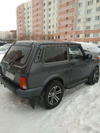 219 р. Накладки задней стойки на автомобиль Кураж широкие Лада нива 4х4 2121 3 дв. 1-ый рестайлинг (2019-2021) (Неокрашенные)  с доставкой в г. Майкоп. Увеличить фотографию 3
