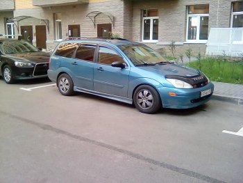 2 819 р. Пластиковые пороги Sport V2 Ford Focus 1 универсал дорестайлинг (1998-2002)  с доставкой в г. Майкоп. Увеличить фотографию 4