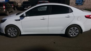 4 099 р. Пороги накладки Drive KIA Rio 3 QB хэтчбек 5 дв. дорестайлинг (2011-2015) (Неокрашенные)  с доставкой в г. Майкоп. Увеличить фотографию 6