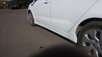 4 099 р. Пороги накладки Drive KIA Rio 3 QB хэтчбек 5 дв. дорестайлинг (2011-2015) (Неокрашенные)  с доставкой в г. Майкоп. Увеличить фотографию 5